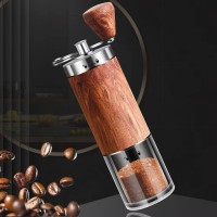 Tokiniko Portable Wooden Hand-Operated Coffee Grinder, Compact and Lightweight Coffee Mill, Adjustable Manual Grinder for Travel and Home Use